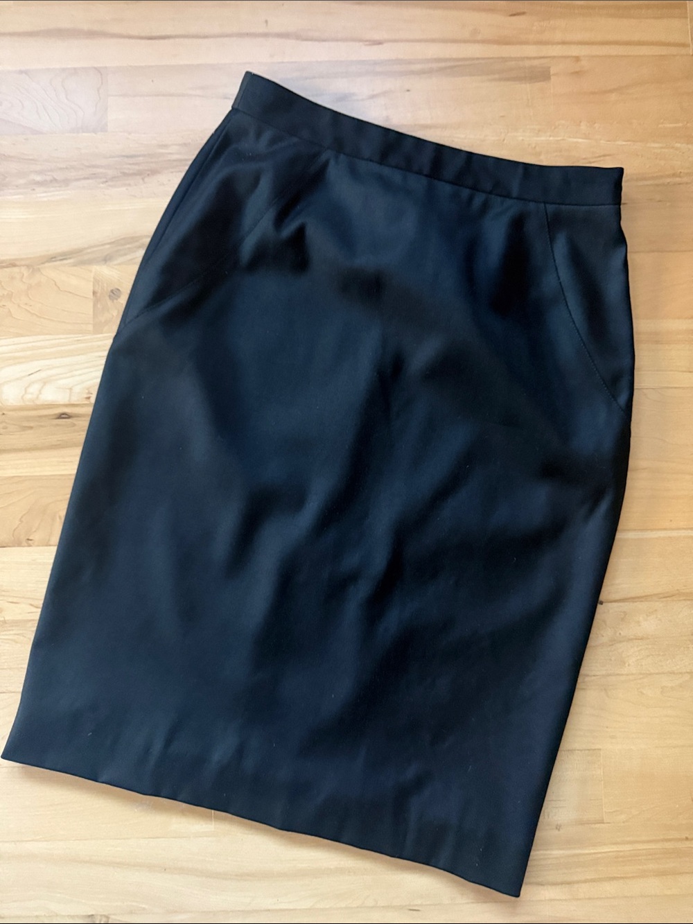 Proenza Schouler black wool blend pencil skirt